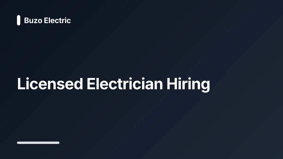 hiring an electrical contractor